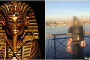 媽媽到埃及旅行入戲太深一秒變「法老王」兒子崩潰表示：媽～你還好嗎？！