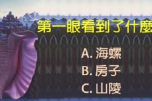 直覺測試：第一眼見到了什麼？來測測看你的精神壓力大不大。