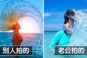 蜜月請老公拍網美「出水芙蓉照」　網看成品笑翻：這是出水哥吉拉吧！