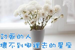 對討厭的人，也壞不到哪裡去的星座