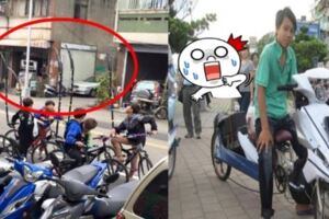 台灣屁孩超級狂！連腳踏車都能改裝成「噴射鐵馬」一旁路人都傻了！