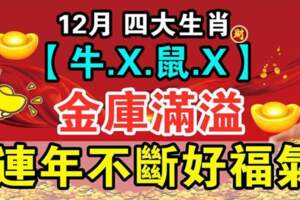 （牛.X.鼠.X）12月金庫滿溢，連年不斷好福氣