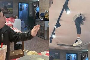 中國男吃牛蛙鍋吃到「天降人腿」