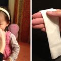 一張衛生紙！　日本媽媽的「1分鐘幫寶寶吸鼻涕方法」　不用吸鼻器也不會脫皮