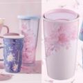 粉嫩浪漫櫻花雨～星巴克推出「櫻花杯」，點綴著櫻花圖樣的單品讓人荷包不保