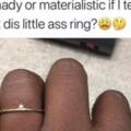 準新娘抱怨未婚夫送的鑽戒像螞蟻，網友：看過的最悲傷的戒指