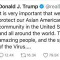 止戰！川普改口不再提「中國病毒」；多方釋放善意，中美應聯手應對疫情
