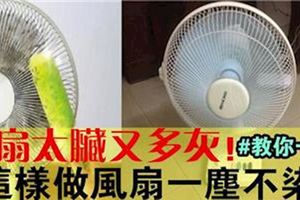 電風扇髒又多灰怎麼清洗？別急著收納，教你一招，風扇一塵不染