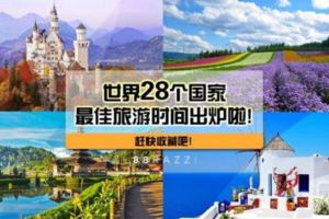 【最新2018年版】世界28個國家の最佳旅遊時間出爐啦！旅遊愛好者一定要收藏！|