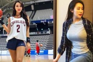 「現實版赤木晴子」IG網紅現身室內籃球，身材高挑曲線迷人。