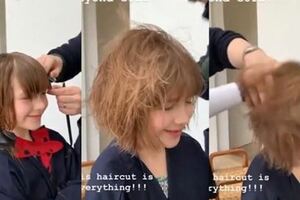 貝嫂維多利亞曬小七近照，網友：瘦出了新高度！