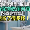 這些簡單步驟,讓廁所一直保持乾淨芳香!永遠亮晶晶!還省了很多錢!
