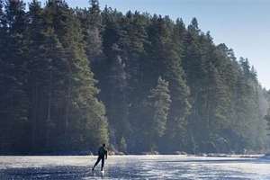  急凍悲劇！男子在結冰的湖面上溜冰，卻見到一幕幕驚悚的「湖下」畫面…