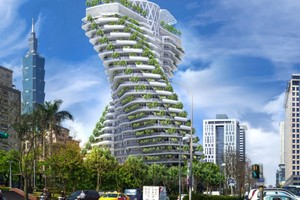 2016 將完工的 9 棟「超未來」建築之一》會旋轉的台北信義區生態豪宅