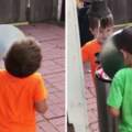 2個小男孩玩「垃圾桶蓋拍臉」遊戲　臉輪流被拍飛還笑超嗨