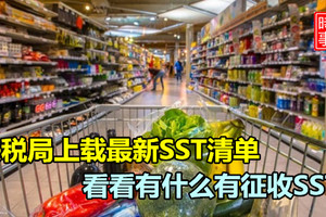 關稅局上載最新SST清單 看看有什麼有徵收SST