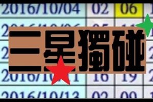 12月3日 六合彩 海珊瑚 三星獨碰~二中一