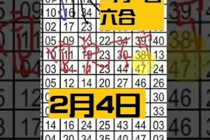 2月4日 六合彩 定三三 獨支 抓減十一 ~發大財 財神報