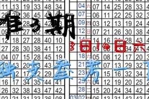 3月14日六合 03-14 獨支叁考一下...準3期