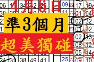 4月6日六合彩 準3個月 獨碰二星 二專車二獨支