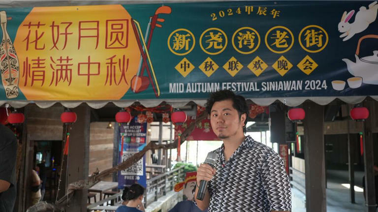 黃子軒與其團體〈黃子軒與山平快〉受邀至馬來西亞演出。(客家電視提供) 黃子軒與其團體〈黃子軒與山平快〉受邀至馬來西亞演出。(客家電視提供)