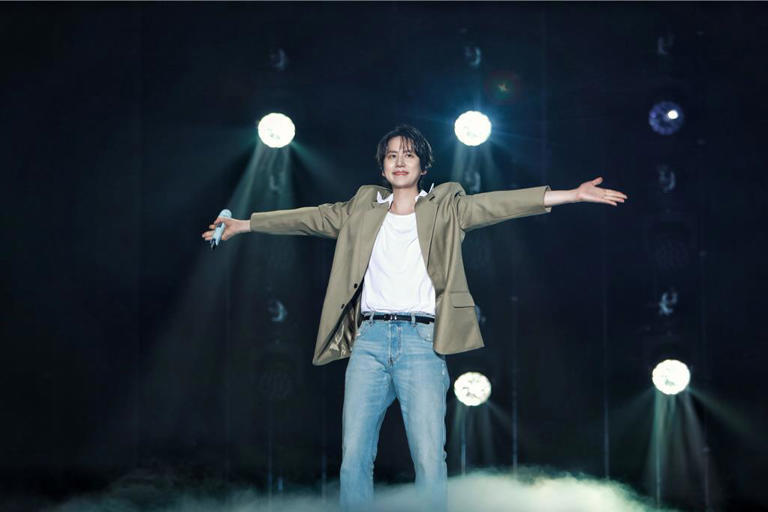 圭賢23日在台舉行第二場巡演,與粉絲們一起畫下完美的句點。(D-SHOW提供) 圭賢23日在台舉行第二場巡演,與粉絲們一起畫下完美的句點。(D-SHOW提供)