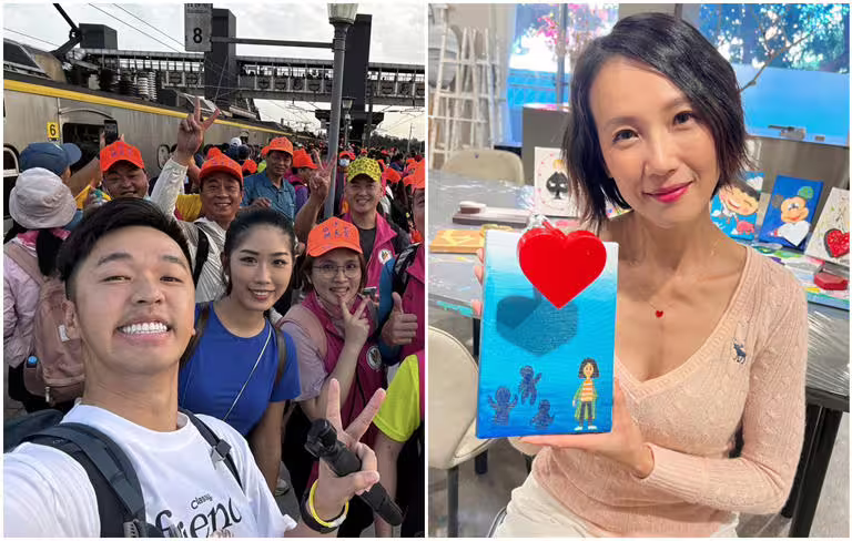 白沙屯媽祖遶境活動,吸引藝人共襄盛舉。(圖/FB@香蕉 王俊傑、張本渝) 白沙屯媽祖遶境活動,吸引藝人共襄盛舉。(圖/FB@香蕉 王俊傑、張本渝)