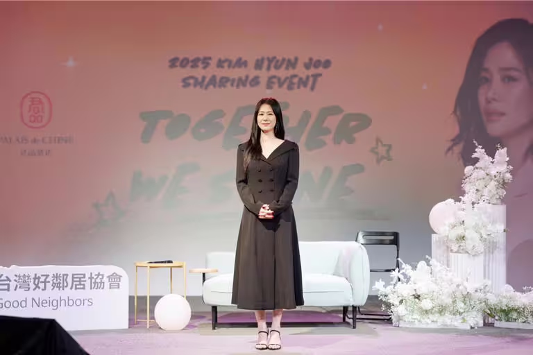 金賢珠期望自己力量能影響旁人一起做公益。(台灣好鄰居協會提供) 金賢珠期望自己力量能影響旁人一起做公益。(台灣好鄰居協會提供)