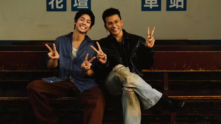 林柏宏大力支持黃奇斌新歌。（圖／大可文武有限公司提供）