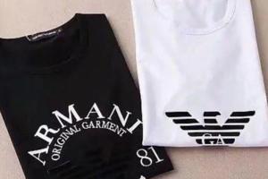 英倫潮流引領品牌阿瑪尼休閒T恤，夏天人人都必備白色T恤！