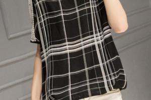 時髦連衣裙女夏2017新款韓版顯瘦氣質寬鬆拼接中長款兩件套A字裙