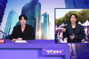 BTS將迎12周年全員退伍！無預警「頭條新聞」 JIN化身主播連線記者j-hope