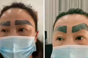 紋眉師傅「竟然還在學」　女客一照鏡子看傻