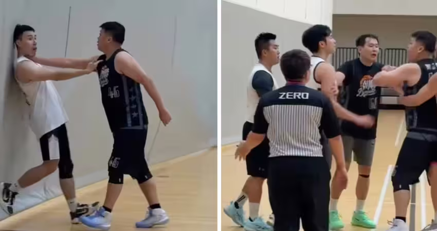 比賽爆衝突！球員竟怒掐對手脖子