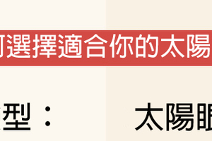 不知道什麼樣的墨鏡最適合你的臉嗎？這個「挑太陽眼鏡攻略」可以讓你不用每次買回家才超後悔！