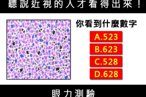 測試眼力，聽說近視的人才看的出來！