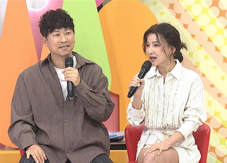 侯昌明、曾雅蘭結婚多年,兩人相愛相殺。(中天綜合台提供) 侯昌明、曾雅蘭結婚多年,兩人相愛相殺。(中天綜合台提供)