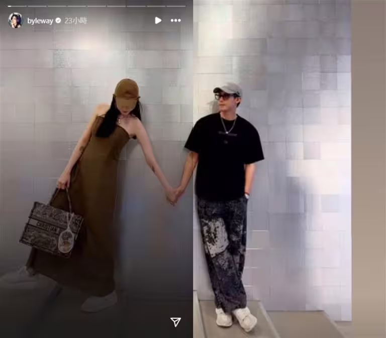 許允樂、李玉璽曬十指緊扣照,隔空放閃。(圖/翻攝自IG @mr.lucy___、@byleway) 許允樂、李玉璽曬十指緊扣照,隔空放閃。(圖/翻攝自IG @mr.lucy___、@byleway)
