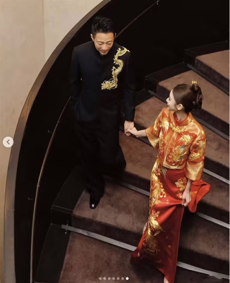 馬筱梅與汪小菲模樣幸福。(圖/翻攝自IG) 馬筱梅與汪小菲模樣幸福。(圖/翻攝自IG)