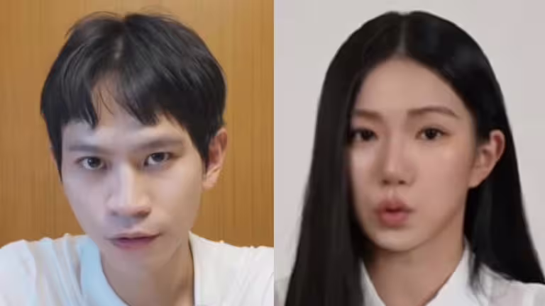 「眾量級」前情侶檔Andy老師(左)和家寧(右)兩人的感情糾紛持續延燒,從分酬不明延伸到互撕傷疤。(圖/翻攝自Andy老師、秘月期POPOO YT) 「眾量級」前情侶檔Andy老師(左)和家寧(右)兩人的感情糾紛持續延燒,從分酬不明延伸到互撕傷疤。(圖/翻攝自Andy老師、秘月期POPOO YT)