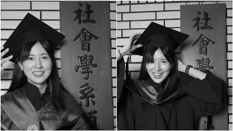 林予晞碩士畢業。(圖/翻攝自臉書) 林予晞碩士畢業。(圖/翻攝自臉書)