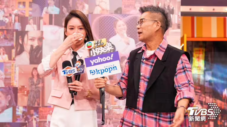 Melody難掩情緒,不禁落淚。(圖/TVBS) Melody難掩情緒,不禁落淚。(圖/TVBS)