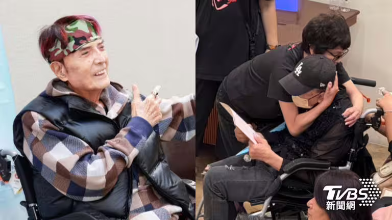 林沖月初病逝，親友今舉辦追思會，林松義傷心放聲大哭。（圖／TVBS資料照片、陳薈涵攝）