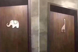 哪個才是男廁？廁所驚見「大象、長頸鹿」分不清　內行解答瞬間懂了