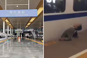男子橫跨鐵軌 遭活活夾在縫隙 男子橫跨鐵軌 遭活活夾在縫隙