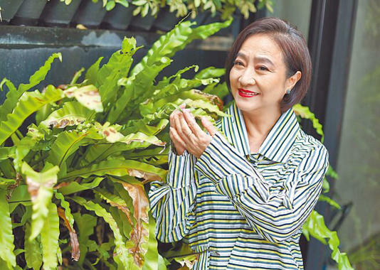 再度角逐金鐘視后的楊麗音,覺得得獎看運氣。(陳俊吉攝) 再度角逐金鐘視后的楊麗音,覺得得獎看運氣。(陳俊吉攝)