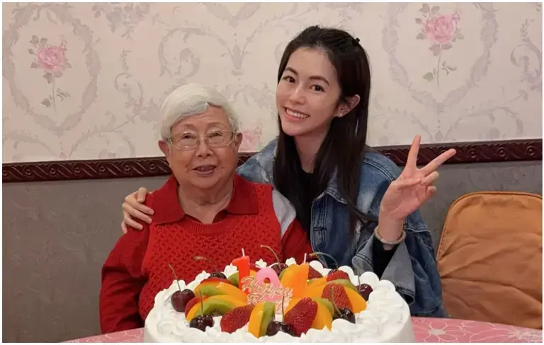 任容萱的外婆104歲。(任容萱臉書) 任容萱的外婆104歲。(任容萱臉書)