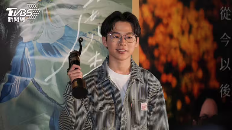 蘇文濤首次演戲就奪下最佳新人。(圖/粘祐誠攝) 蘇文濤首次演戲就奪下最佳新人。(圖/粘祐誠攝)