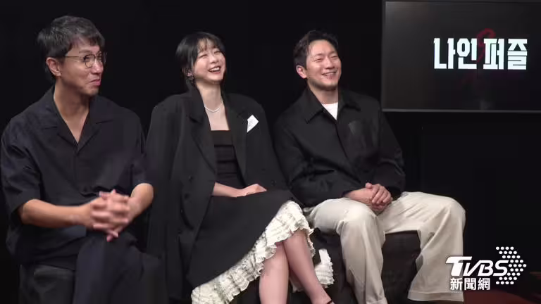 《血謎拼圖》導演尹鍾彬、演員金多美、孫錫久接受專訪(圖/TVBS) 《血謎拼圖》導演尹鍾彬、演員金多美、孫錫久接受專訪(圖/TVBS)
