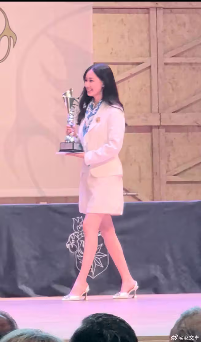 趙子儀拿下3大獎,成績相當優異。(圖/趙文卓微博) 趙子儀拿下3大獎,成績相當優異。(圖/趙文卓微博)
